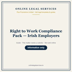Right to Work Compliance Pack — Irish Employers – guide