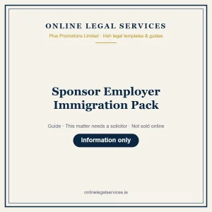 Sponsor Employer Immigration Pack – guide