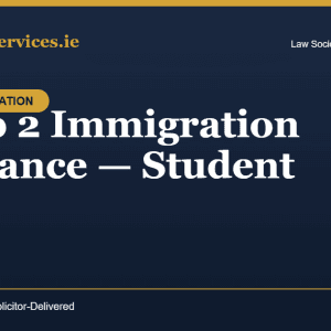 Stamp 2 Immigration Assistance — Student