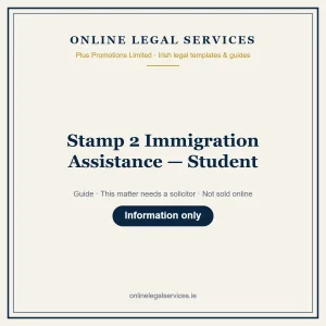 Stamp 2 Immigration Assistance — Student – guide