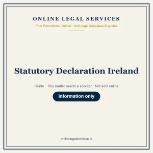 Statutory Declaration Ireland – guide