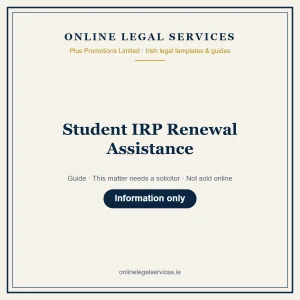 Student IRP Renewal Assistance – guide