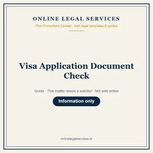 Visa Application Document Check – guide