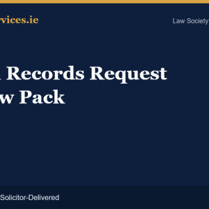 Medical Records Request & Review Pack — Medical Negligence