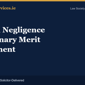 Preliminary Merit Assessment — Medical Negligence