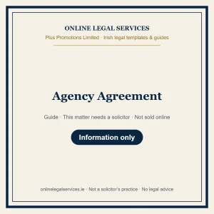 Agency Agreement – guide