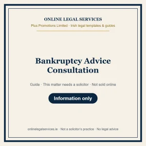 Bankruptcy Advice Consultation – guide