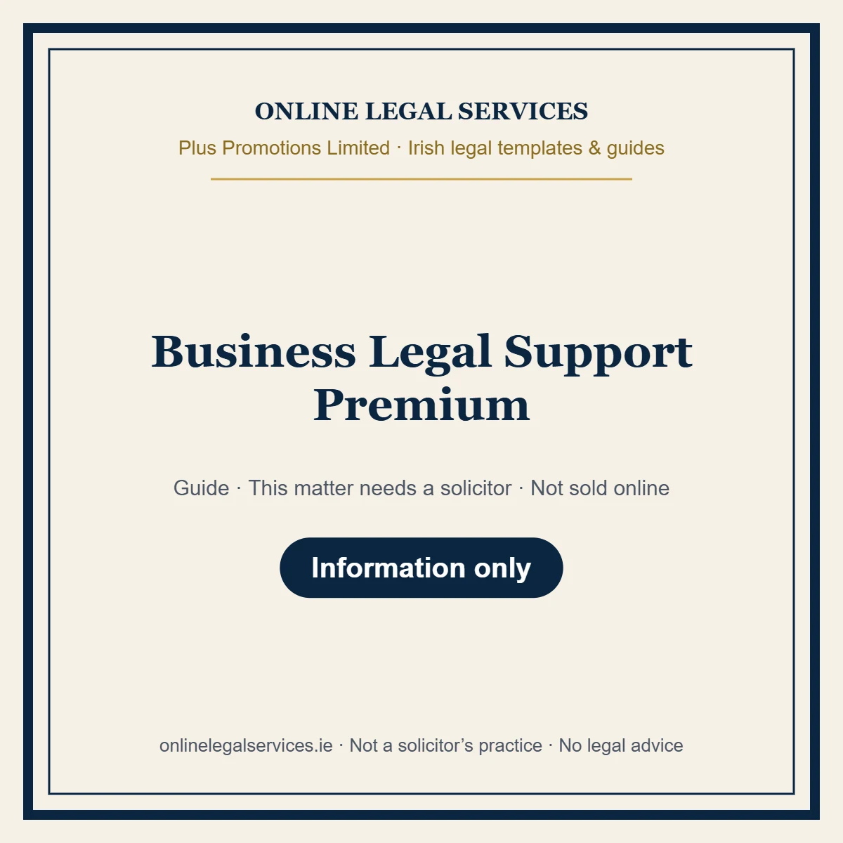 Business Legal Support Premium – guide