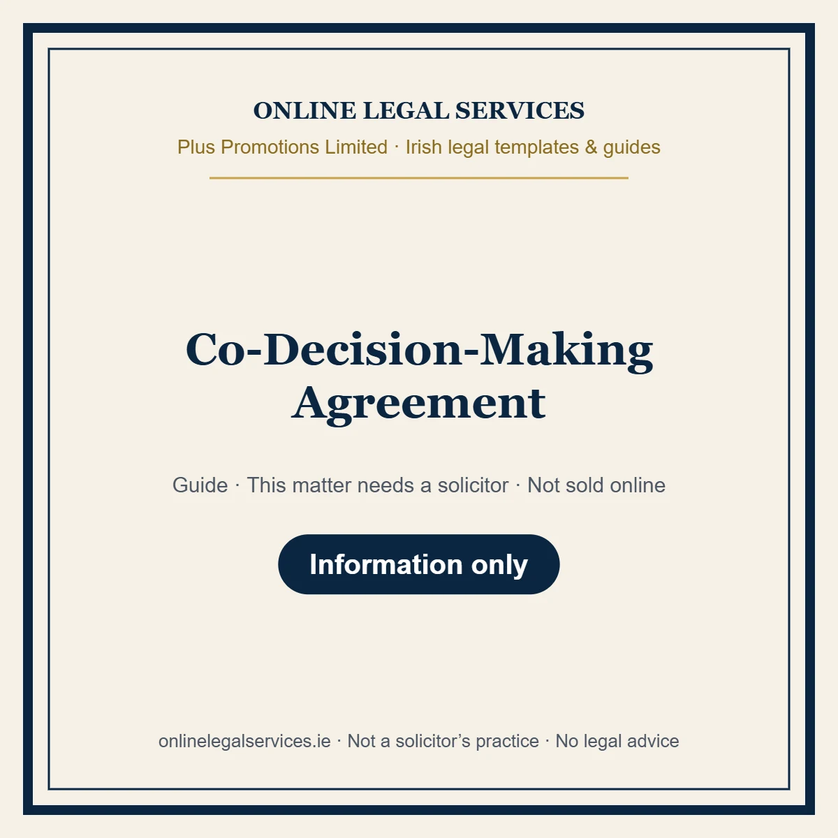 Co-Decision-Making Agreement – guide