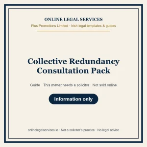 Collective Redundancy Consultation Pack – guide