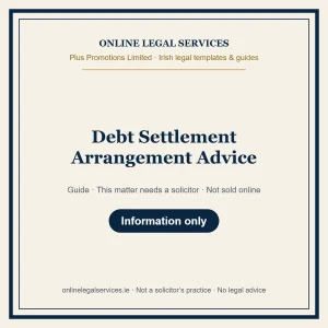 Debt Settlement Arrangement Advice – guide