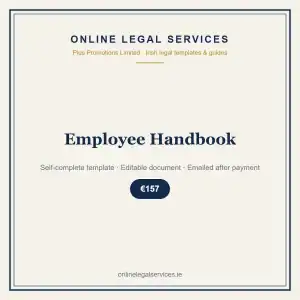 Employee Handbook — Digital (Self-Complete) — self-complete template | OnlineLegalServices.ie