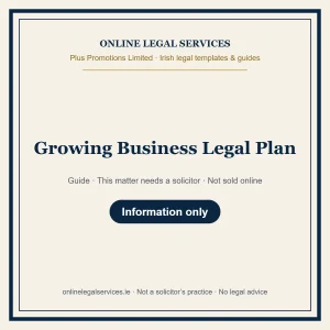 Growing Business Legal Plan – guide