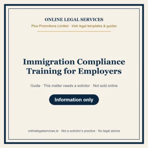 Immigration Compliance Training for Employers – guide
