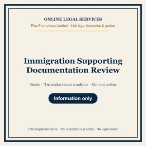 Immigration Supporting Documentation Review – guide
