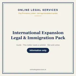 International Expansion Legal & Immigration Pack — information guide | OnlineLegalServices.ie