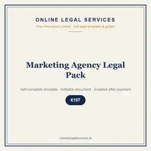Marketing Agency Legal Pack — self-complete template | OnlineLegalServices.ie