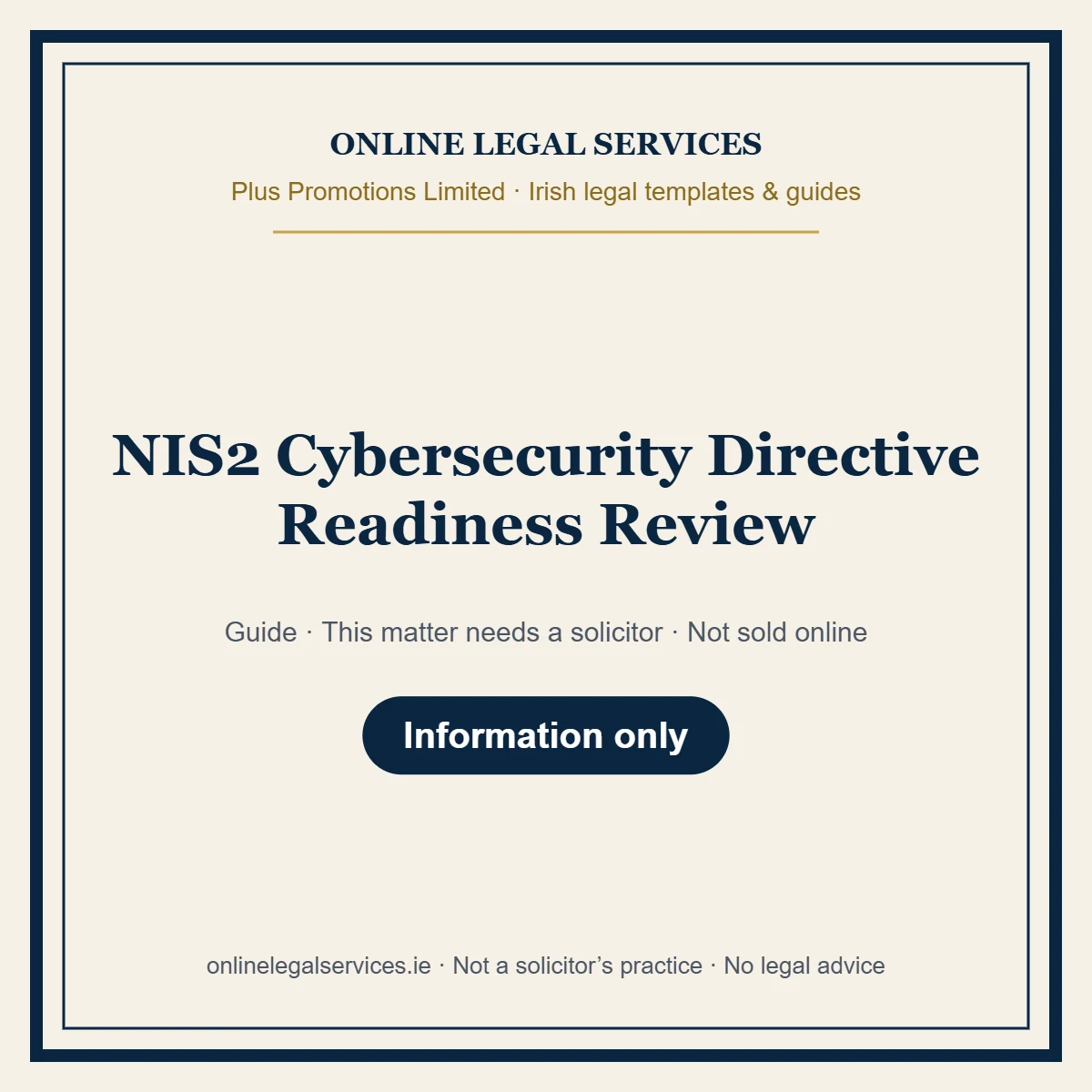 NIS2 Cybersecurity Directive Readiness Review – guide