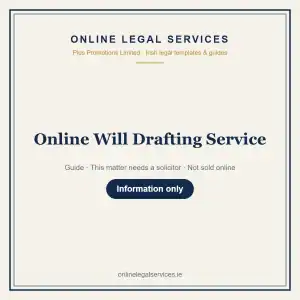 Online Will Drafting Service — information guide | OnlineLegalServices.ie