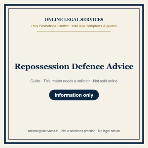 Repossession Defence Advice – guide