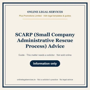 SCARP (Small Company Administrative Rescue Process) Advice – guide