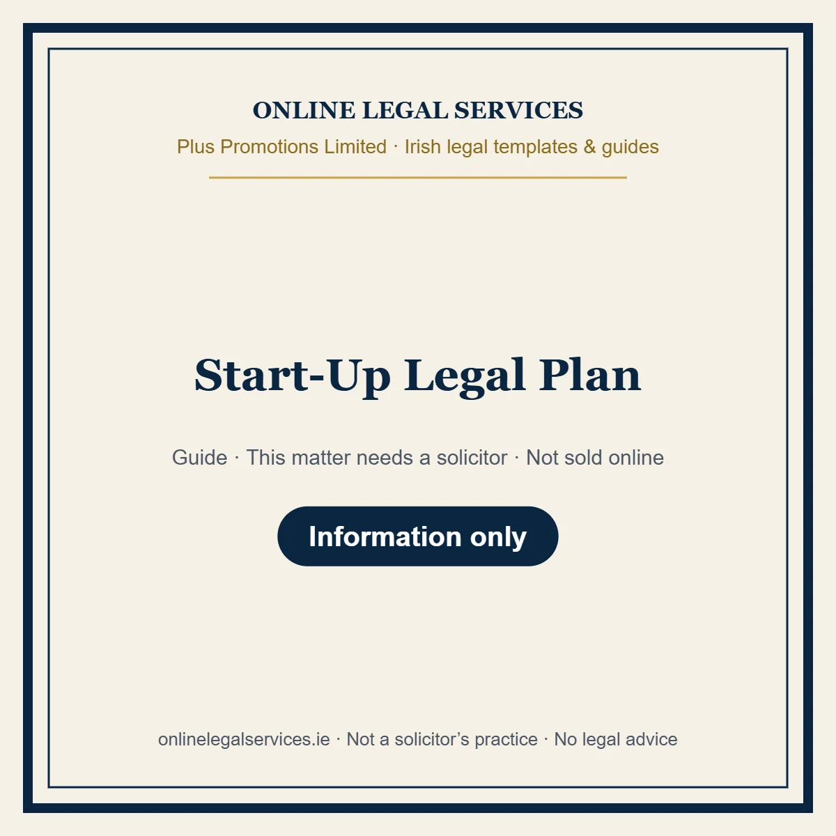 Start-Up Legal Plan – guide